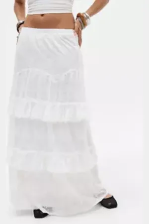 Daisy Street Frill Lace Maxi Skirt