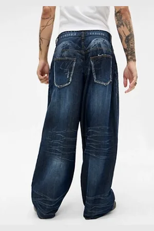 UK発 JADED LONDON Drift Jeans Shop Mid Blue Drift Jeans | Jaded London