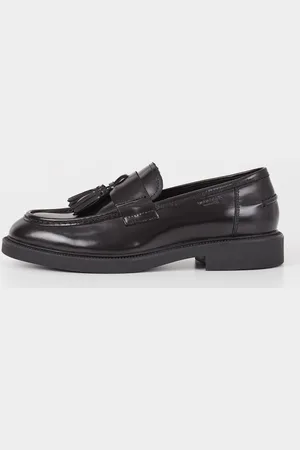 Aged-leather loafers - Man