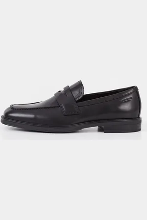 Aged-leather loafers - Man