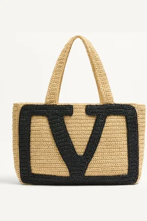 VALENTINO GARAVANI GARAVANI VIVA SUPERSTAR LARGE RAFFIA SHOPPING BAG Woman UNI