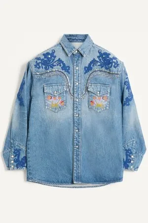 VALENTINO SHIRT WITH EMBROIDERY AND BEADS Man 50
