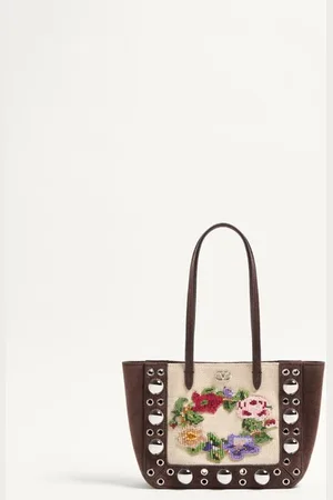 VALENTINO GARAVANI GARAVANI NELLC??TE MINI EMBROIDERED SHOPPING BAG Woman UNI
