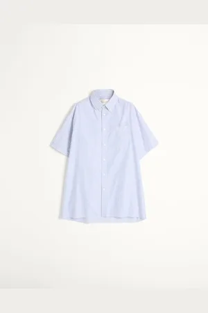 VALENTINO SHORT-SLEEVED COTTON SHIRT WITH VLOGO EMBROIDERY Man 37