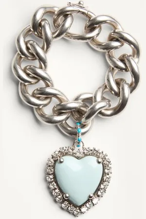VALENTINO GARAVANI COEUR HYPERBOLE BRACELET IN METAL, RESIN AND SWAROVSKI?? CRYSTALS Woman M