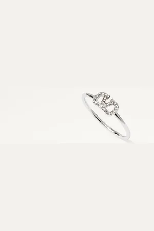 VALENTINO GARAVANI VLOGO SIGNATURE METAL AND SWAROVSKI?? CRYSTAL RING Woman 11
