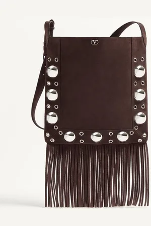 VALENTINO GARAVANI GARAVANI NELLC??TE SUEDE SHOULDER BAG WITH FRINGES Man UNI