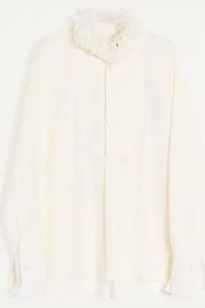 VALENTINO COTTON SHIRT WITH PLASTRON AND RUFFLES Man 38
