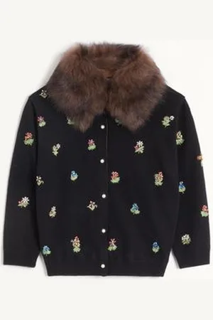 VALENTINO EMBROIDERED CARDIGAN Woman L