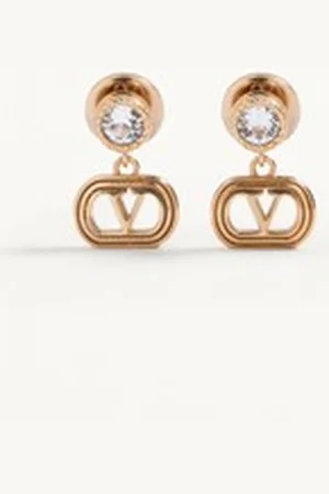 VALENTINO GARAVANI OVALETTE METAL AND SWAROVSKI?? CRYSTAL EARRINGS Woman UNI