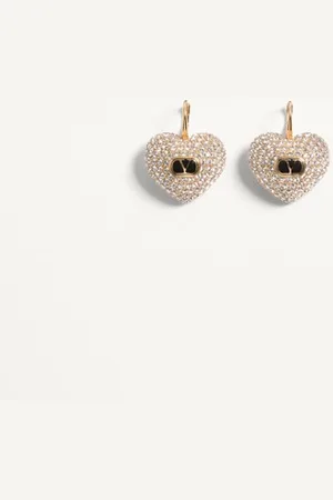 VALENTINO GARAVANI COEUR ROYAL METAL, ENAMEL AND SWAROVSKI?? CRYSTAL EARRINGS Woman UNI