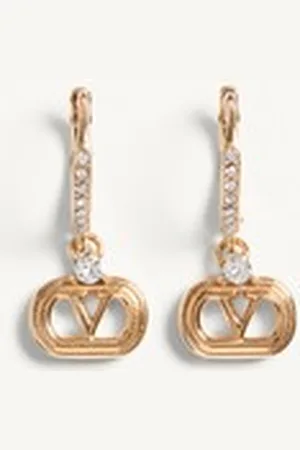 VALENTINO GARAVANI OVALETTE METAL AND SWAROVSKI?? CRYSTAL EARRINGS Woman UNI