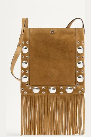 VALENTINO GARAVANI GARAVANI NELLC??TE SUEDE SHOULDER BAG WITH FRINGES Man UNI