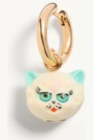 VALENTINO GARAVANI LE CHAT DE LA MAISON SINGLE EARRING IN METAL AND NYLON Woman UNI