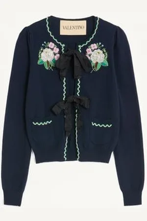 VALENTINO EMBROIDERED CARDIGAN Woman L