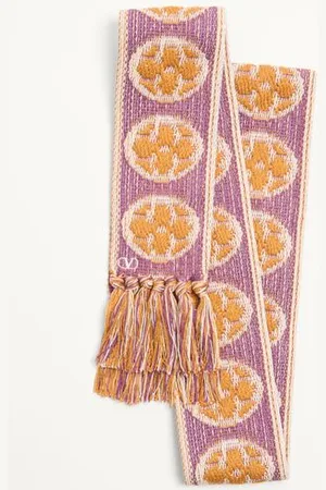 VALENTINO GARAVANI ANTIBES COTTON SCARF WITH FRINGE Man UNI