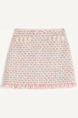 VALENTINO RIBBON TWEED SKIRT Woman 36