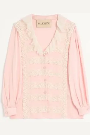 VALENTINO HAMMERED SATIN SHIRT Woman 36