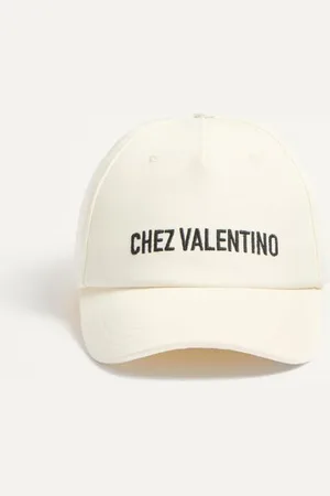 VALENTINO GARAVANI CHEZ COTTON BASEBALL CAP WITH EMBROIDERY Man 57