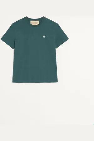 VALENTINO COTTON T-SHIRT WITH VLOGO PATCH Man L