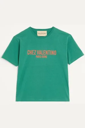 VALENTINO COTTON T-SHIRT WITH CHEZ PRINT Man L