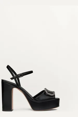 VALENTINO GARAVANI SANDAL WITH VLOGO SIGNATURE PLATFORM IN CALFSKIN 115MM Woman 35.5