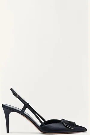 VALENTINO GARAVANI VLOGO SIGNATURE CALFSKIN SLINGBACK PUMP 80 MM / 3.15 IN. Woman 34.5