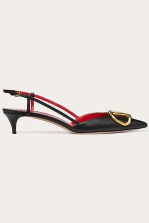 VALENTINO GARAVANI VLOGO SIGNATURE CALFSKIN SLINGBACK PUMP 40MM Woman 35.5