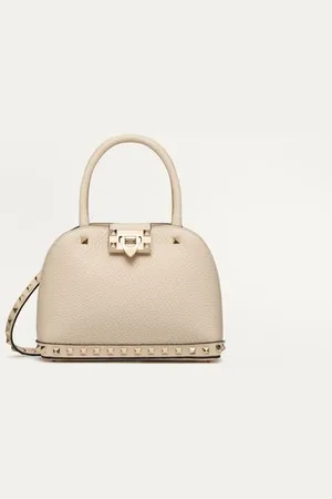 VALENTINO GARAVANI GARAVANI ROCKSTUD SMALL HANDBAG IN GRAINY CALFSKIN Woman UNI