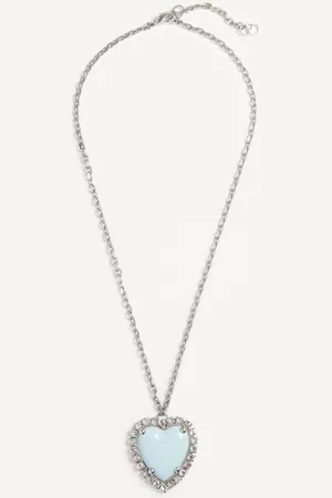 VALENTINO GARAVANI COEUR HYPERBOLE NECKLACE IN METAL, RESIN AND SWAROVSKI?? CRYSTALS Woman UNI