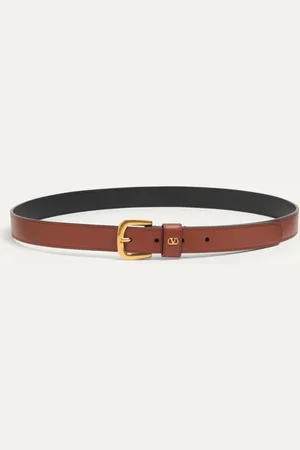 VALENTINO GARAVANI VLOGO SIGNATURE BELT IN SHINY CALFSKIN 25 MM Man 085