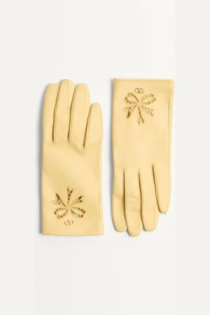 VALENTINO GARAVANI VLOGO SIGNATURE NAPPA GLOVES Woman 6.5