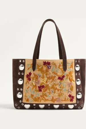 VALENTINO GARAVANI GARAVANI NELLC??TE MEDIUM EMBROIDERED SHOPPING BAG Woman UNI