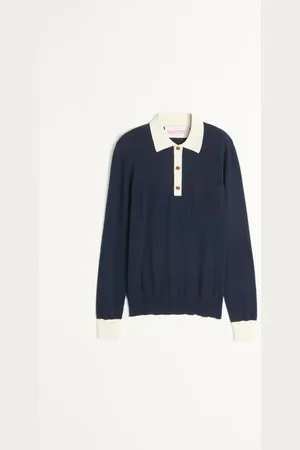 VALENTINO LONG-SLEEVED COTTON POLO SHIRT Man L