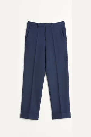 VALENTINO WOOL GABARDINE TROUSERS WITH TURN-UPS Man 44