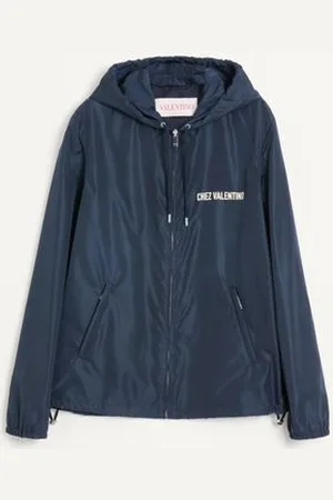 VALENTINO NYLON HOODED WINDBREAKER WITH CHEZ PRINT Man 44