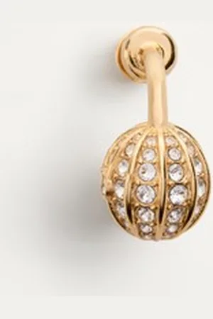 VALENTINO GARAVANI POETIQUE DES GOUTTES MONO EARRING IN METAL AND SWAROVSKI?? CRYSTALS Woman UNI