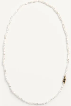 VALENTINO GARAVANI OVALETTE NECKLACE IN METAL, PEARLS AND ENAMEL Man UNI