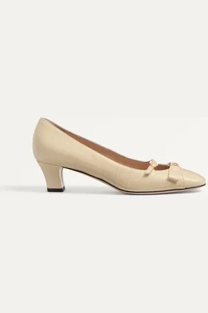 VALENTINO GARAVANI BOWOW PUMP IN PRINTED CALFSKIN 45MM Woman 35.5