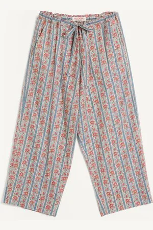 VALENTINO COTTON MUSLIN PYJAMA BOTTOMS WITH VOYAGE IMAGINAIRE PRINT Man L