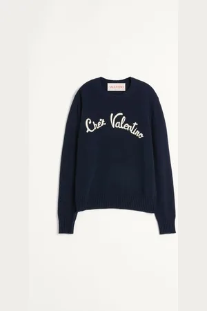 VALENTINO WOOL CREWNECK JUMPER WITH CHEZ EMBROIDERY Man 3XL