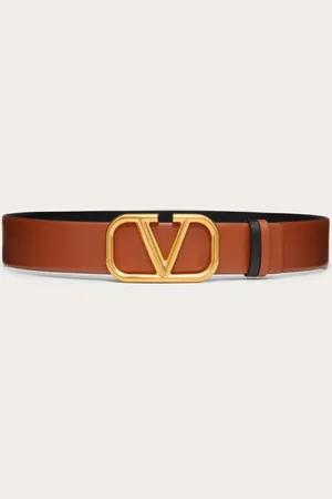VALENTINO GARAVANI REVERSIBLE VLOGO SIGNATURE BELT IN GLOSSY CALFSKIN 40 MM Woman 065