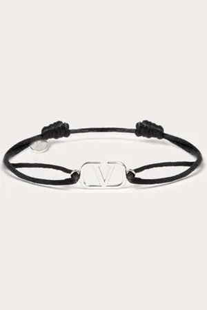 VALENTINO GARAVANI VLOGO SIGNATURE COTTON BRACELET Man UNI