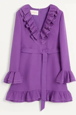VALENTINO CREPE COUTURE SHORT DRESS Woman 36
