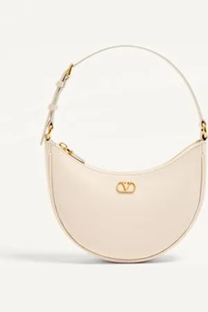 VALENTINO GARAVANI VLOGO SIGNATURE MINI HOBO BAG IN GRAINY CALFSKIN Woman UNI