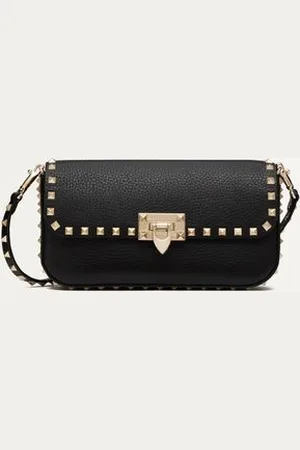 VALENTINO GARAVANI GARAVANI ROCKSTUD SHOULDER BAG IN GRAINY CALFSKIN Woman UNI