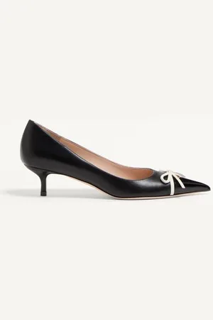VALENTINO GARAVANI BEPOINTY PUMP IN PATENT LEATHER AND KIDSKIN 45MM Woman 35.5
