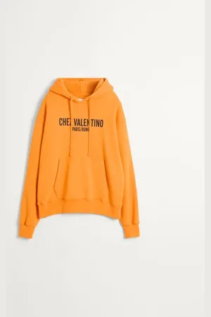 VALENTINO COTTON HOODED SWEATSHIRT WITH CHEZ PRINT Man L