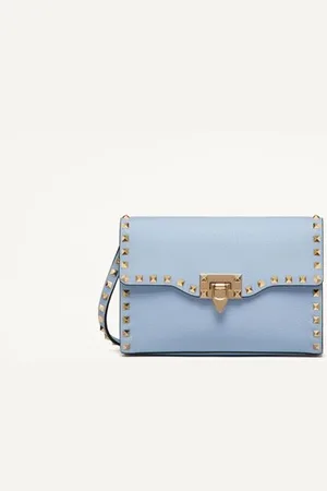 VALENTINO GARAVANI SMALL ROCKSTUD GRAINY CALFSKIN CROSSBODY BAG Woman UNI