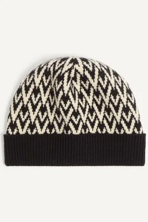 VALENTINO GARAVANI TOUTE LA V SIGNATURE KNITTED WOOL BEANIE Man UNI